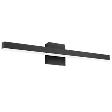 Led bathroom vanity mirror light fixtures wall sconces lamp acrylic living room. Aipsun 27 6 Inch Modern Black Vanity Light Led Black Bathroom Vanity Light Fixtures Black Wall Light For Bathroom White Buy Online In Aruba At Aruba Desertcart Com Productid 169237421