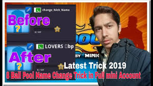 8 ball pool fever this guy has such an awesome skills. How To Change Name In 8 Ball Pool Miniclip Account 8 Ball Pool Profile Name Change Youtube