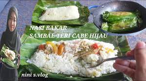 Resep Membuat Nasi Bakar Teri Sambal Hijau Yang Nikmat Teflon Youtube Resep Hijau Bawang