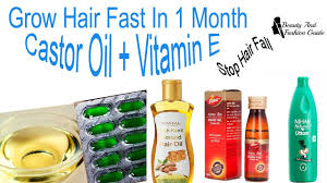 Repeat this remedy a few times a week. How To Use Castor Oil And Vitamin E For Regrow Hair And Stop Hair Fall Works 100 Youtube