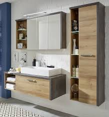 Waschbeckenunterschrank gunstig badezimmer sets gunstig. Badmobel Set Bay Eiche Riviera Beton Grau