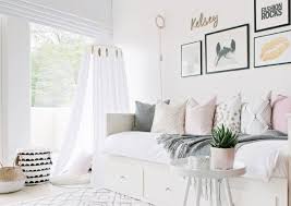Www Houseofhawkes Com Girls Room In Soft Tones Of Pink Grey Black And White Hemnes Day Bed Room Decor Room Makeover Hemnes Day Bed