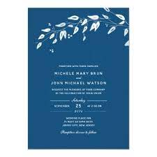 Simple Navy Blue White Branch Wedding Invite Weddinginvitation Cards Custom Invitation Card Stylish Wedding Invitation Wedding Invitations Wedding Branches
