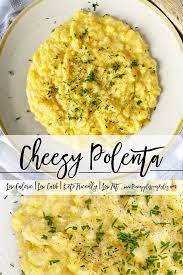 Cheesy Polenta Polenta Recipes Healthy Low Calorie Side Dishes Low Calorie Recipes Dinner