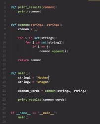 Sort the array of strings in alphabetical order. How To Find Common Characters Between Two Strings In Python Quora