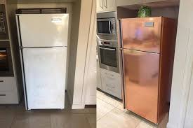 The 5 Kmart Hack That Transformed This Fridge Com Imagens Geladeiras Personalizadas Decoracao Cozinha Geladeira Antiga