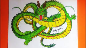 The dragon's horns, arm, and whiskers should extend slightly outside of the circle. Dragon Ball Z Dragon Shenron Speed Drawing Youtube