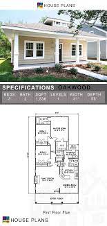 Oakwood Narrow Lot House Plans Single Story House Floor Plans Craftsman House