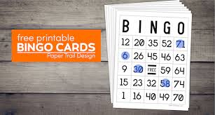 Check spelling or type a new query. Free Printable Bingo Cards Paper Trail Design