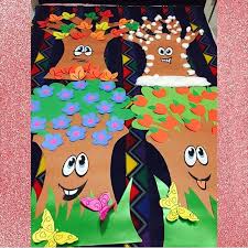 Here are four trees for the children to colour in, illustrating their changes with the four seasons. 4 Seasons Tree Craft 1 Crafts And Worksheets For Preschool Toddler And Kindergarten