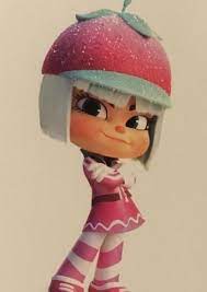 She is a prominent racer from the game sugar rush and a rival to vanellope von schweetz. Taffyta Muttonfudge Fan Casting For Wreck It Ralph 3 Mycast Fan Casting Your Favorite Stories