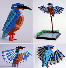 British Birds Made Of Lego Lego Sculptures Lego Art Lego Design