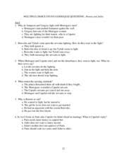 Romeo And Juliet Act 2 Quiz And Answer Key Docx Name Period Romeo Juliet Act 2 Quiz Directions For Multiple Choice Write The Letter Of The Correct Course Hero Terms in this set (15). romeo and juliet act 2 quiz and answer