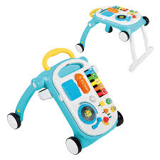 Buy Baby Einstein Musical Mix N Roll 4 In 1 Push Walker Activity Center Toddler Table And Floor Toy For 6 Months Blue Online In Turkey B08fbxt2kp