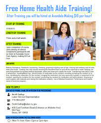 Isabella trains individuals to work as certified home health aides within a home care setting. 11 9 Event Free Home Health Aide Training New York City Council Member Laurie A Cumbo