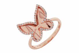 Maybe you would like to learn more about one of these? Diamond And Rose Gold Butterfly Ring Morrison S Jewelers