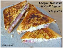 Croque Monsieur A La Poele De Cyril Lignac Ghislaine Cuisine Croque Monsieur Recette Croque Monsieur Alimentation