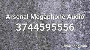 Enjoy playing the video game to the maximum by using our accessible valid codes!about roblox arsenalfirstly, take into account that there are many kinds of codes. Arsenal Megaphone Audio Roblox Id Roblox Music Codes