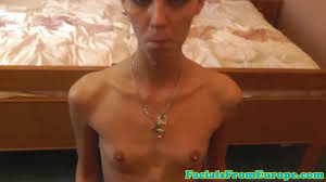 Extreme slim anorexic Asia teen - creampie fuck shown