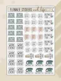 Work Life Planner Stickers Calendar Stickers Sheet Of Etsy In 2020 Life Planner Stickers Calendar Stickers Planner Stickers