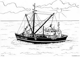 Fishing boat coloring page from ships and boats category. Coloring Page Fishing Boat Free Printable Coloring Pages Img 5456