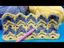 Padrao De Cobertor De Bebe De Duas Cores De Croche E Padroes De Trico Youtube 2020 Bebek Battaniyesi Modelleri Tig Isleri Orgu