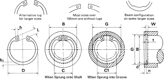 Metric External Circlips D1400 Din 471 Arcon Ring