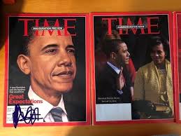3 TIME magazines 2009 Obama Inauguration
