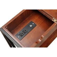 Convenience Concepts Tucson Flip Top End Table With Charging Station Walmart Com In 2020 Flip Top Table Convenience Concepts End Tables