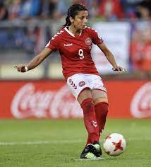 Nadia Nadim 9 Of Denmark Takes Her Penalty Shot During The Uefa Women S Euro 2017 Semi Final Match Between Denmark And Austria Penalty Shot Semi Final Running