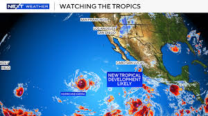 Tropical storm battering Southern California is currently the "least likely outcome" for weekend forecast, National Weather Service says