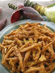 Chilli prawns banana blossom banana recipes rice vinegar dressing recipe salad dressings creative food plant based recipes vegan gluten free. Kari Leafs Malaysian Flavour S Very Crispy Fried Banana Flowers Cooking Bananas Banana Flower Whole Food Recipes