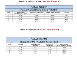 28, sector 2, romania, inregistrata la registrul comertului sub nr. Therme Introduce Curse Gratuite Pe Ruta Ploiesti Bucuresti Si Retur