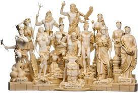 Selene is a titan goddess. Amazon Com Set 12 Olympian Gods Of Mount Olympus Pantheon Gold Tone Alabaster Large Statues Home Kitchen
