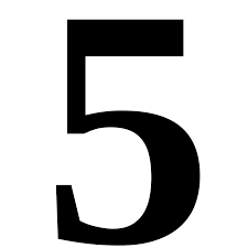 5 (five) is a number, numeral and digit. 5 Wiktionary