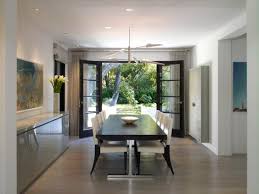 These doors are particularly popular because they allow. French Doors Open Modern Dining Room To Backyard Hgtv