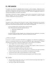Cómo hacer un resumen ejecutivo para un plan de empresa incluye ejemplo + plantilla. Modelo De Resume En Espanol