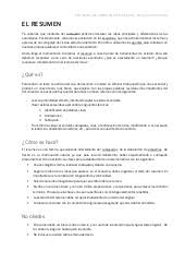 Comienza con una etiqueta de autor que incluya el nombre y apellido del autor y el título del texto. Modelo De Resume En Espanol