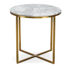 Lorenz Round Marble Side Table Interior Secrets Marble Side Table Round Marble Side Tables Marble Top End Tables