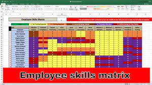 Increase the efficiency of your team today and save your organisation £1000s in underutilised resource! Employee Skills Matrix Excel Template Jobs Ecityworks