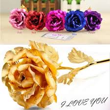 Buy Colorful Gold Foil Rose Nude Flower Love Base 520 Chinese Valentine S Day Gift At Affordable Prices Free Shipping Real Reviews With Photos Joom