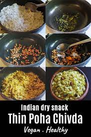 Roasted Thin Poha Chivda Spice Up The Curry Recipe Recipes Vegetarian Breakfast Recipes Veg Breakfast Recipes