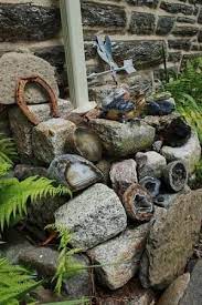Collected Geodes Cool Way To Display Collected Rocks In The Garden By Miriam Zeilmann Rock Collection Display Rock Garden Garden