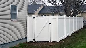 Black vinyl fencing is not as commonly installed by homeowners as white or other light colors, and as a result, it carries a higher cost than the more traditional options you might see at up to $60 per linear foot. New Vinyl Fencing Installation In Ilion Ny Poly Enterprises Fencing Decking Railing