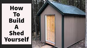 Detailed build instructions are included with the plans h﻿﻿﻿ere. How To Build A Shed By Yourself Diy Youtube