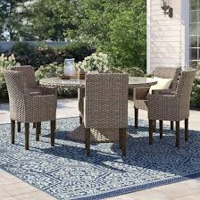 Lorell, teak outdoor table, 1 each. Sol 72 Outdoor Rochford Round 6 Person 40 Long Dining Set With Cushions Wayfair