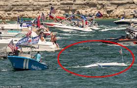 See more ideas about boat parade, parades, parade golf cart decoration for fenton area chamber golf tournament. Several Boats Sink And Multiple Are In Distress At Trump Boat Parade On Lake Travis Texas Daily Mail Online