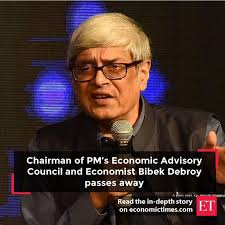 Chairman of #PrimeMinister's #EconomicAdvisoryCouncil and #Economist  #BibekDebroy passed away at 69 🔗 https://lnkd.in/gjQajVip