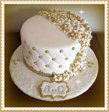 50 E Anniversaire De Mariage Birthday Cake Decorating Golden Birthday Cakes Golden Wedding Anniversary Cake