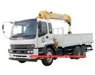 ISUZU FVZ 14 ton flatbed truck mounted crane with Hydraulic ...